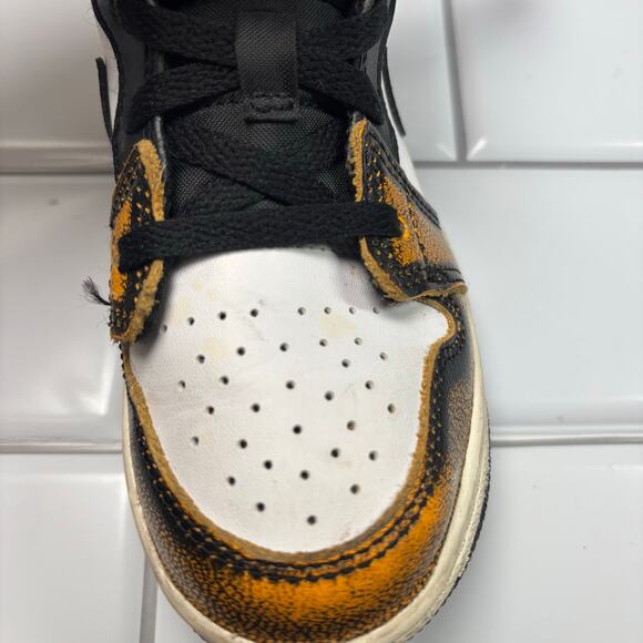 NIKE AIR JORDAN MID SE (TD) TODDLER ORANGE WEAR AWAY SIZE 10C DQ8420-071 - Picture 5 of 12